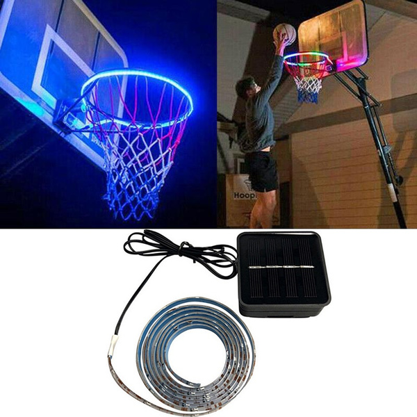 1 PCS LED Basketball Hoop Light Basketball Rim Changing Induction