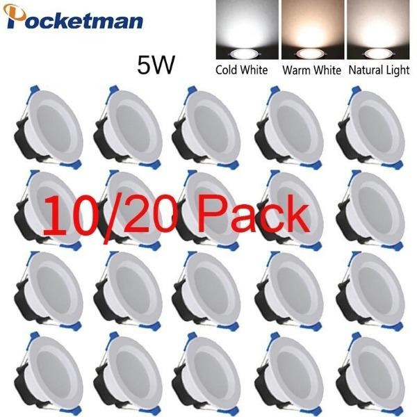 4 Color Dimmable 5W LED Downlight Round Recessed Ceiling Light 85~265V Spotlight