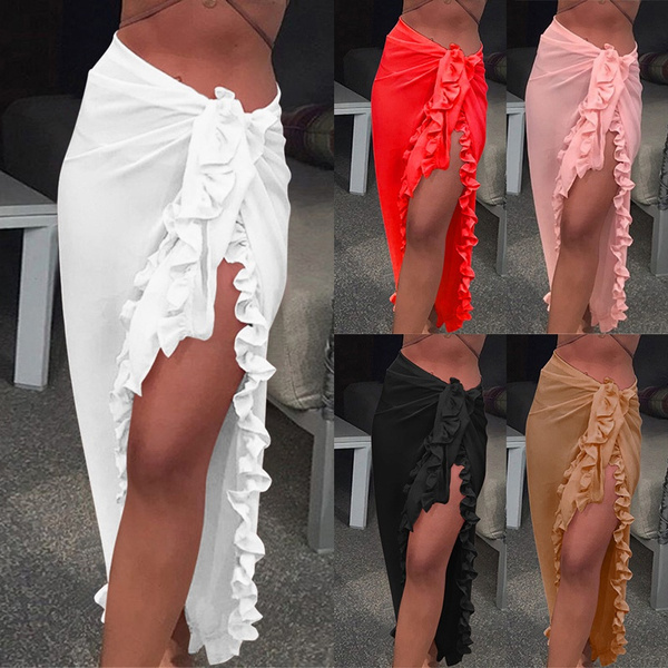 ruffle sarong skirt