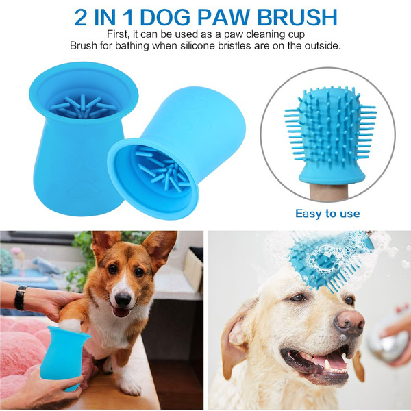 dog paw washer cup