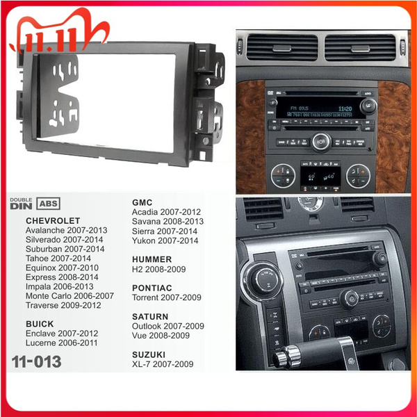 Double 2 Din Car Radio Fascia for BUICK 