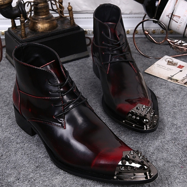 Pointed toe outlet boots men