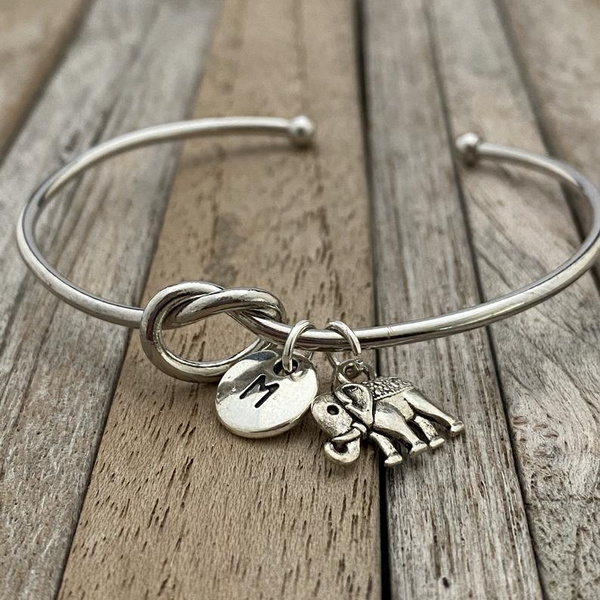 Personalised Sterling Silver Friendship Knot Bracelet Gift 