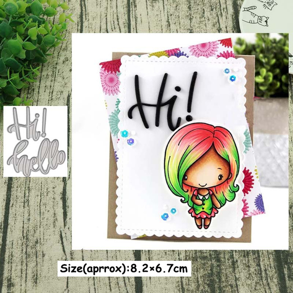 W-HELLO Houses Metal Cutting Dies Stencil Scrapbooking DIY Album Stamp Paper Card Emboss DIY Paper Cards Making
