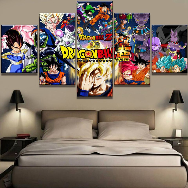 Wallpaper Anime Dragon Ball Poster Dorm Bedroom Living Room Colour