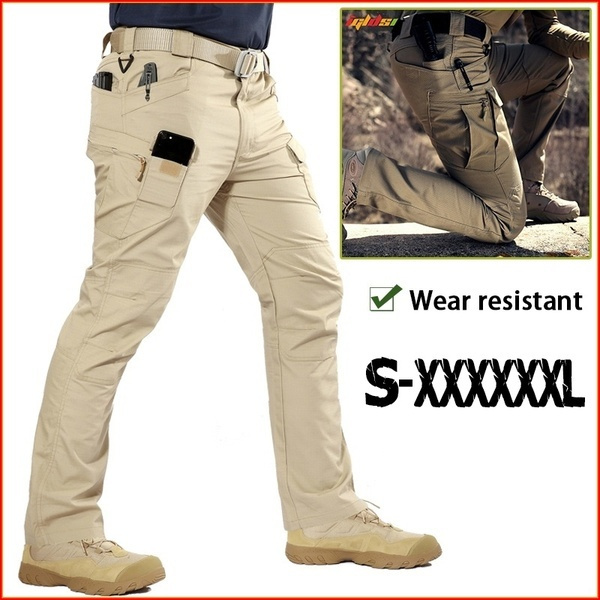 Waterproof Tactical Military Cargo Pants for Men Outdoor Sports Hiking Pant  Trousers Combat Multi-pockets Pants