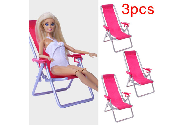 barbie with beach chair