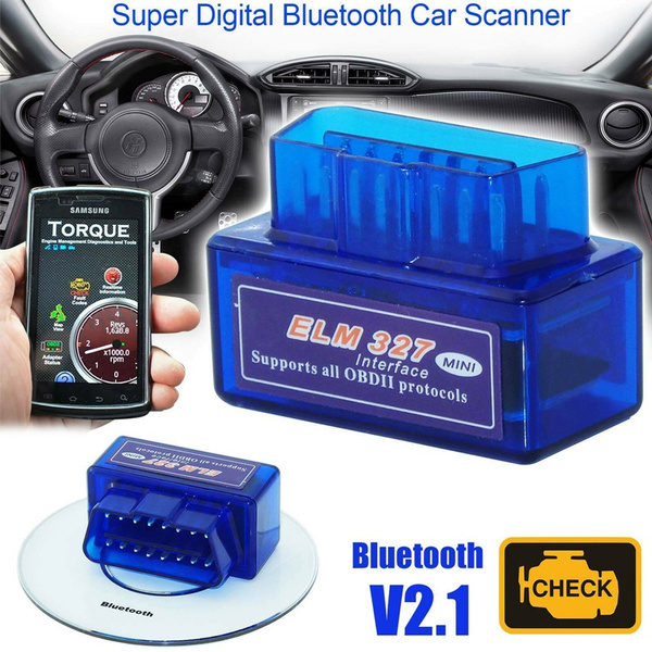 ELM327 V2.1 Bluetooth OBD2 Scanner Adapter OBDII Diagnostic Scan TORQUE Android 