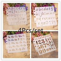 Lettering Stencil Letter Alphabet Stencils Painting Paper Craft Number  Lettering