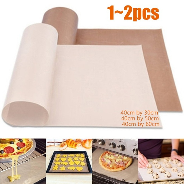 1Pc/2Pc Reusable Non Stick Baking Paper High Temperature Resistant Teflon  Sheet Oven Microwave Grill Baking Mat Baking Tools