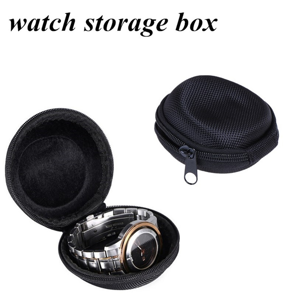 Soft Zipper Travel Watch Case Holder for Wristwatch Smart Watch