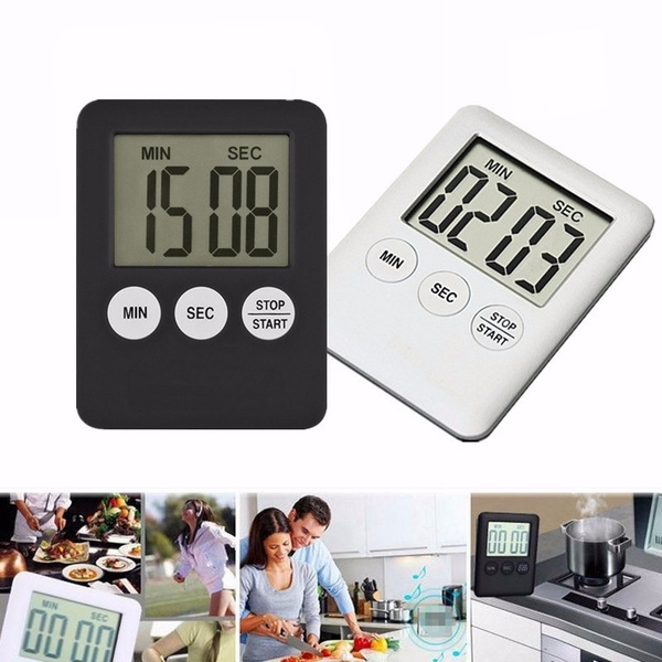 Multifunctional Magnetic Digital Kitchen Timer Clock Loud Alarm