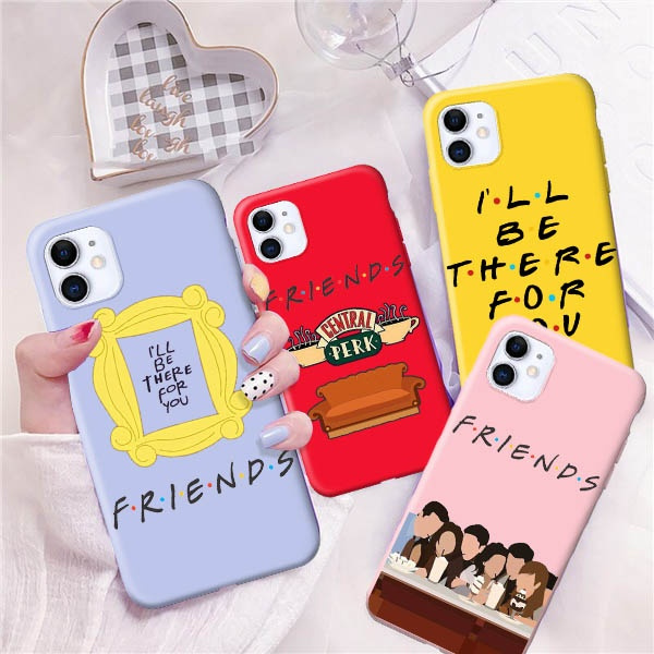 Classic Friends TV Show Letters Black Phone Case for IPhone 11 8 7 6 6S Plus  X XS MAX 5 5S SE XR 10 Cover and Samsung Galaxy S6 Edge S7 Edge