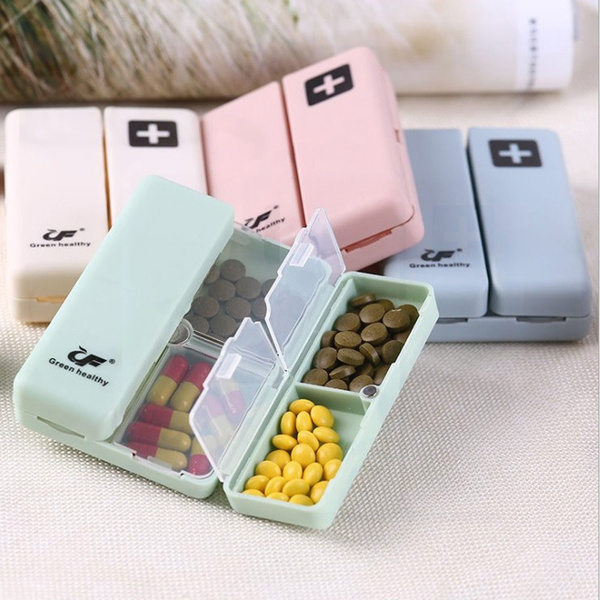 Creative Foldable Small Medicine Box, Portable, Sub Packed Medicine Box