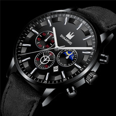 Luxury Watch, Fashion, leather strap, Clock
