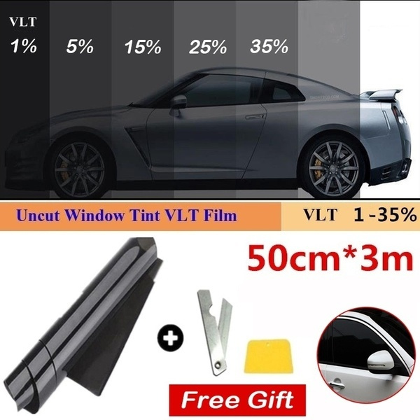 Mkbrother Uncut Roll Window Tint Film 5% VLT 30 in x 30 Ft Feet Car Home Office Glasss 