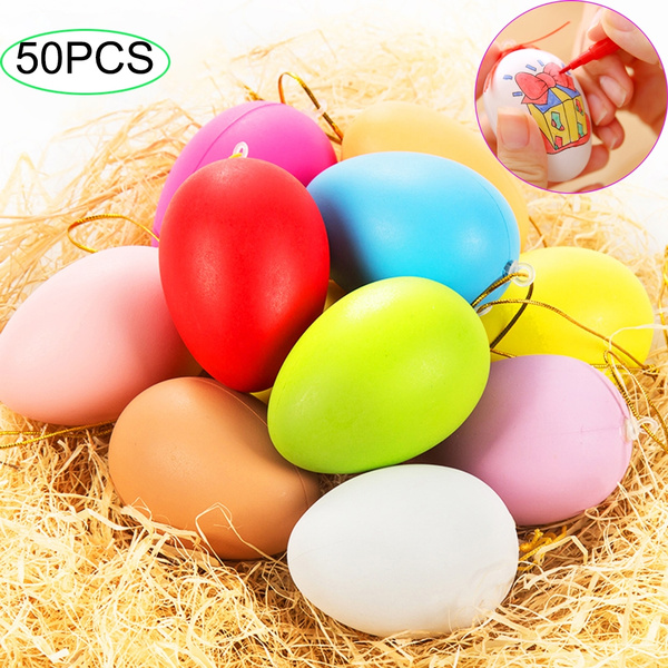 Plastic Easter Eggs (50 per Order) Assorted Colors