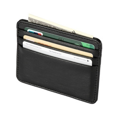 Ultra Slim Front Pocket Wallet Mens Wallet with 5 Card Slots Minimalist Travel Wallet Flip ID Window Slots for Driver License ID Cards Business Wallet slim