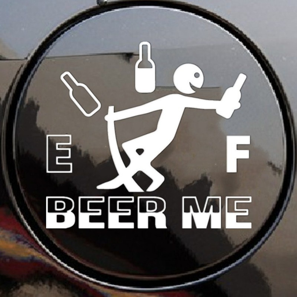 Real Sticky "Don't Screw With My Beer" Vinyl Sticker – 4" X 2.55" – Gloss Finish