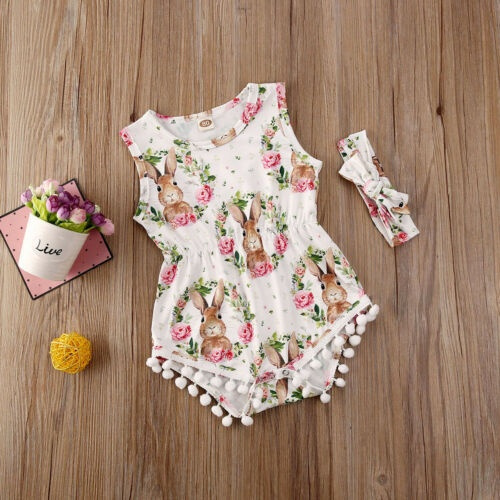 girls easter rompers