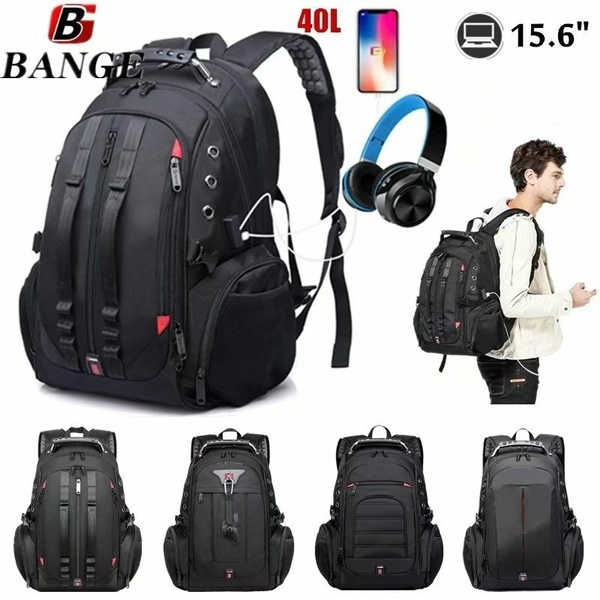 BANGE Men & Women Travel Laptop Backpack with USB Charging Water