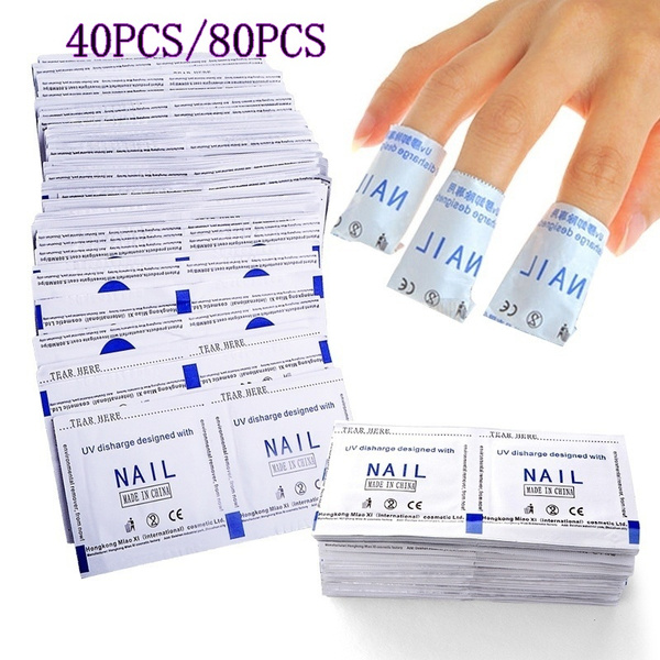 Polish Remover Wraps Für UV-Lack & Nagellack – 100 Stück Mit Alufolie | Hautschonende Nagellackentfernung