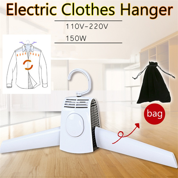 Electronic outlet clothes hanger