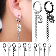 Fashion, punk earring, Chain, Stud Earring