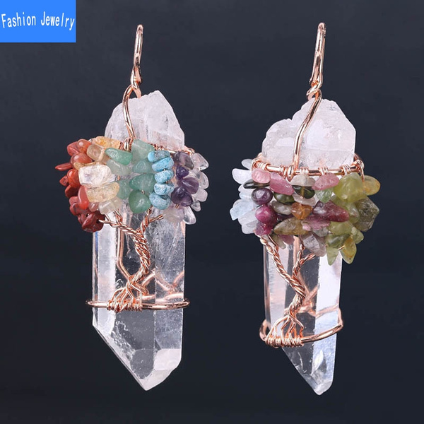 large semi precious stone pendants