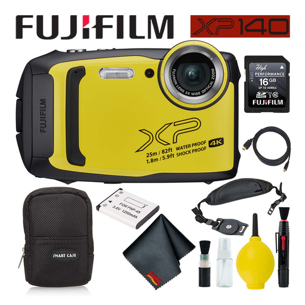 Fujifilm FinePix XP140 Waterproof Digital Camera 600020657 (Yellow