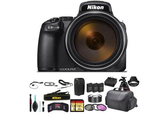 Nikon COOLPIX P1000 16.7 Digital Camera with 3.2 LCD, Black