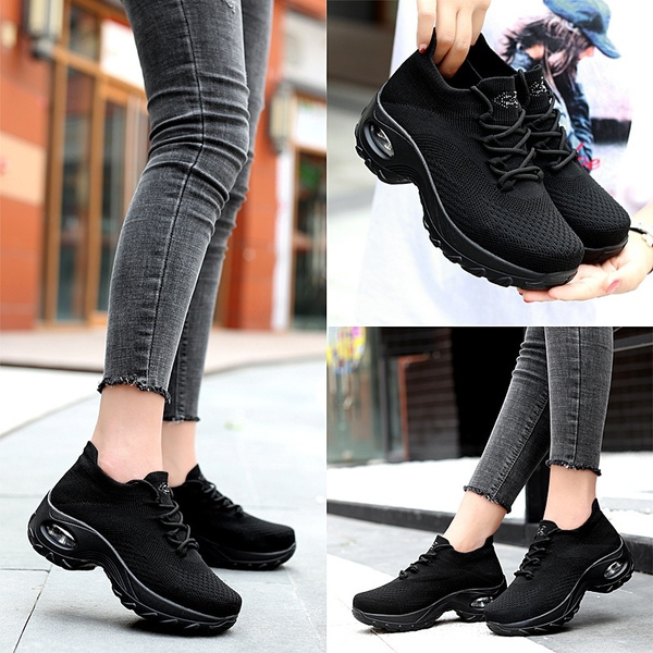 athletic wedge sneakers
