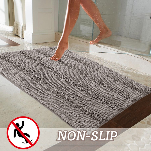 1 Piece Shower Rugs Slip-resistant Extra Absorbent Soft and Fluffy