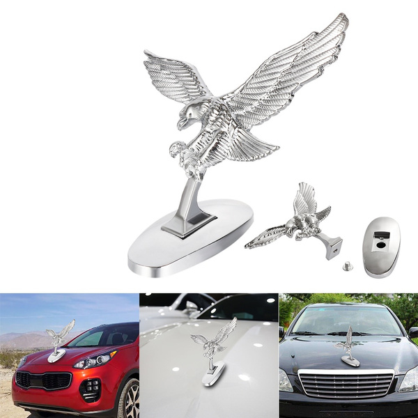 Car Logo 3D Angel Eagle Car Front Cover Chrome Hood Ornament for Auto Trunk Badge  Emblem Decal Car Tuning Accessories – the best products in the Joom Geek  online store