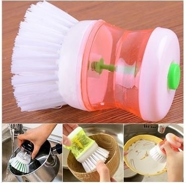1PC Cute Kitchen Wash Tool Pot Pan Dish Bowl Palm Brush Scrubber Cleaning  Washing Cleaner Holder