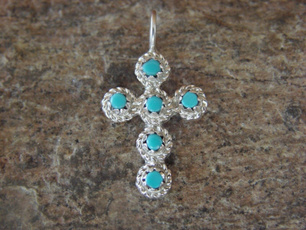 Sterling, turquoisecrosspendantnecklace, Turquoise, turquoisependant