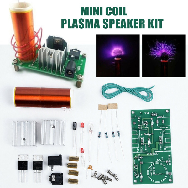 Mini Tesla Spule Coil Plasma Lautsprecher Elektronik Kit 15W DIY Tesla Spule Kit