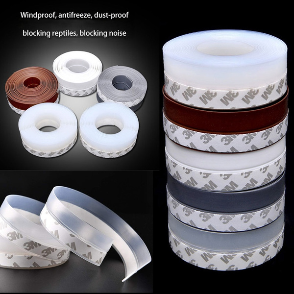 5 Colors Available Seal Sliding Sealing Strips For Soundproof Door Weatherstrip Draft Stopper Frameless Window Seals Thermal Insulation Glass Waterproof Rubber Strip Wish Seal Sliding Sealing Strips, Sliding Door Dust Seal