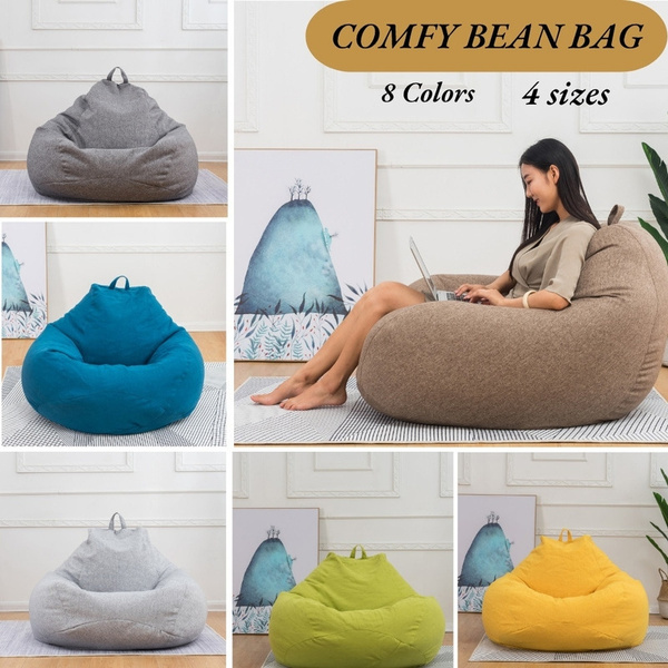 8 Color 4Size New Large Bean Bag Cover Gamer Beanbag Adult