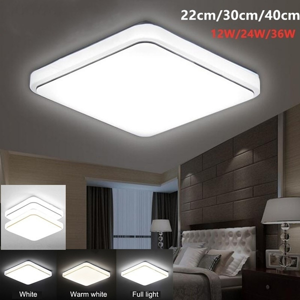 Bright Square Led Ceiling Down Light 36w 24w 12w Recessed Bedroom Livingroom Bathroom Kitchen Lamp 3 Colors Panel Wall Modern Lights Wish Bright Square Led Ceiling Down Light, Large Square Recessed Ceiling Lights
