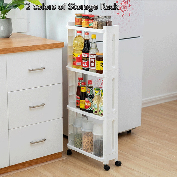 Kitchen Shelf Side Cargo 2/3/4 Layer Refrigerator Storage Rack