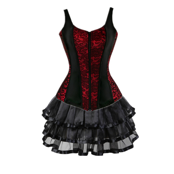 Hustler skirt and tie sequined black corset outfit Halloween costume size  OS / L