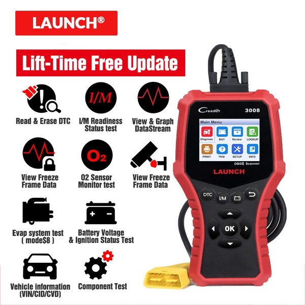 LAUNCH X431 CR3008 OBDII Automotive Scanner OBD2 Code