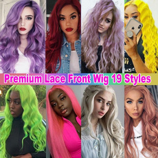 wig, pink, longwavywig, Lace