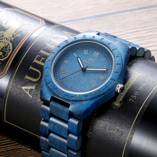 woodenwatch, Blues, quartz, fashion watches