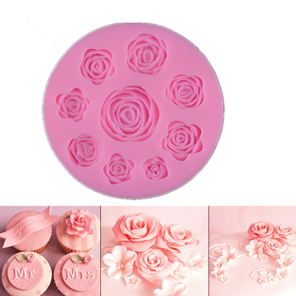 Large Rose Mold/Mould - Silicone Mold - Flower - Polymer Clay Resin Fondant