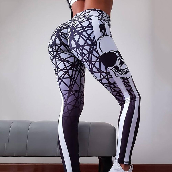 Scrunch Butt Printed Fitness Leggings Work Out Yoga Pants Push Up