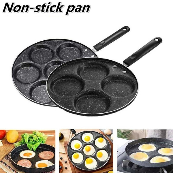 Four-hole Frying Pot Pan Thickened Omelet Pan Non-stick Egg Pancake Steak  Pan Cooking Egg Ham Pans Breakfast Maker Cookware