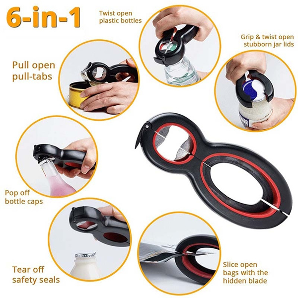 Open Cans Opener Kitchen Tool  Plastic Bottle Opening Tool