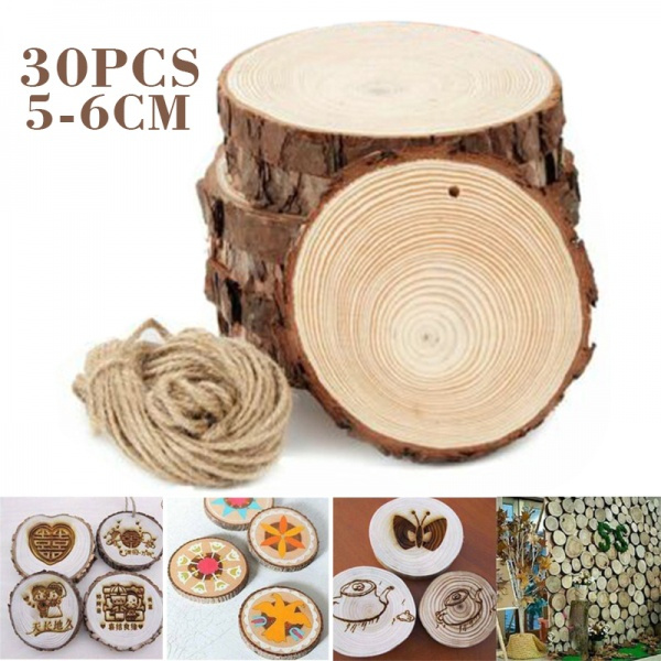 Natural Wood Slices - 4 PCS – Mindless Crafting